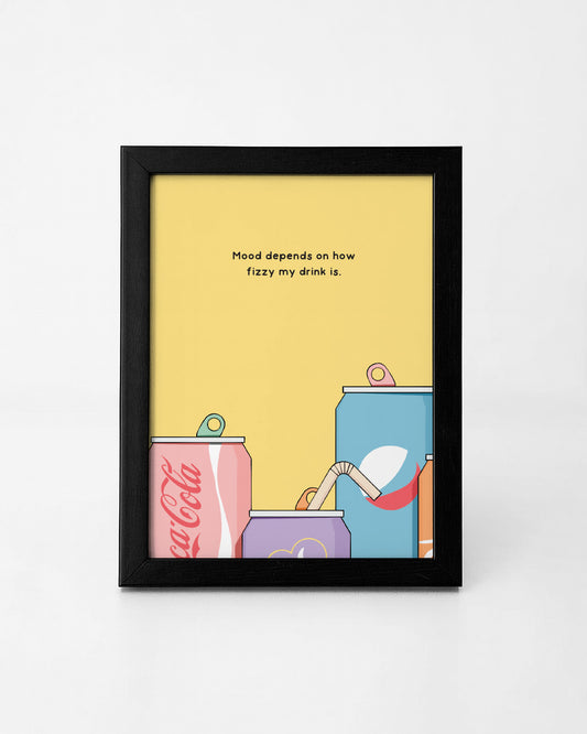 Carbonated Feelings Illustration Frame