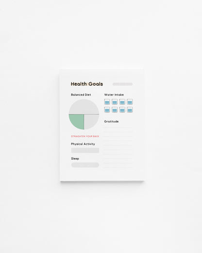 Health Goals Mini Planner