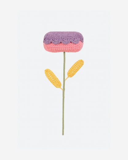 Pink Lavender Classic IBS Crochet Flower
