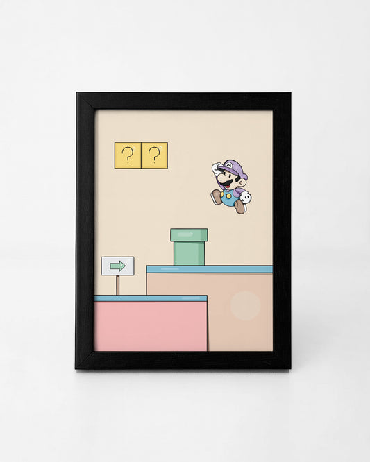 Mario Illustration Frame