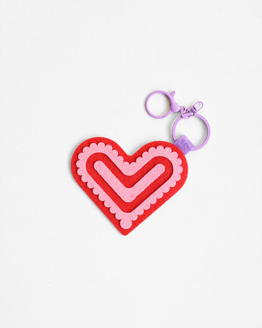 Heartfelt Keyring Charm