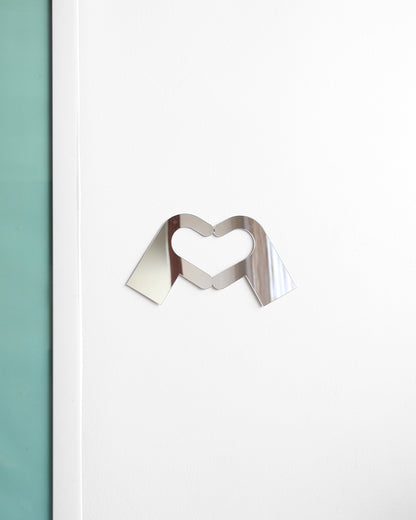 Hand Heart Acrylic Mirror