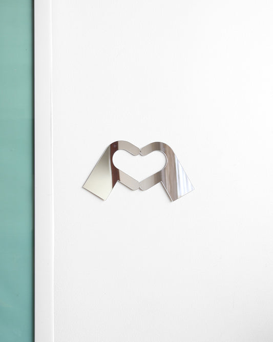 Hand Heart Acrylic Mirror